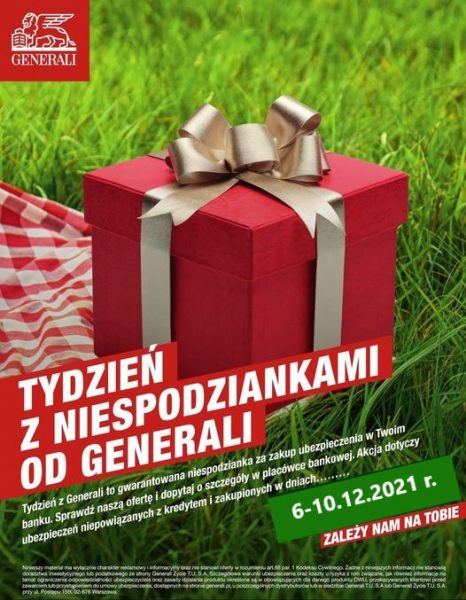Tydzień z Generali – Promocja wydłużona do  31.12.2021 r.