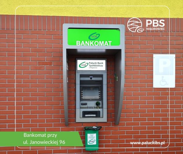 Niedostępność bankomatu przy ul. Janowieckiej 96 w Wągrowcu