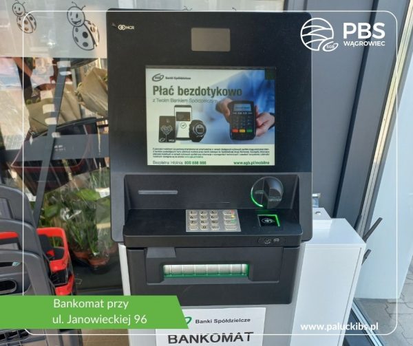 Bankomat przy ul. Janowieckiej 96 już dostępny