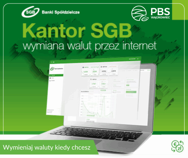 Kantor SGB- nowa usługa w naszej bankowości elektronicznej