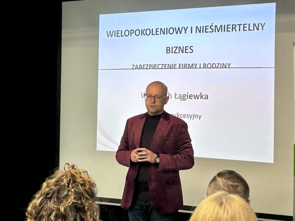 mec. Wojciech Łągiewka - wystąpienie podczas Pierwszej Ligi Biznesu