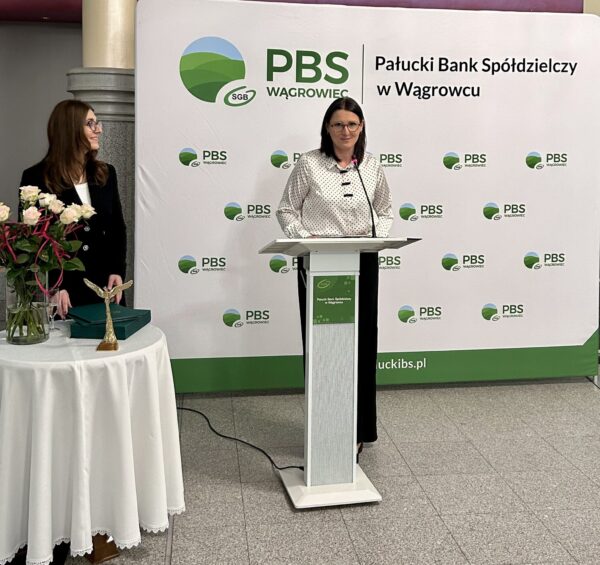 Spotkanie noworoczne PBS Wągrowiec- przemowa Wiceprezes