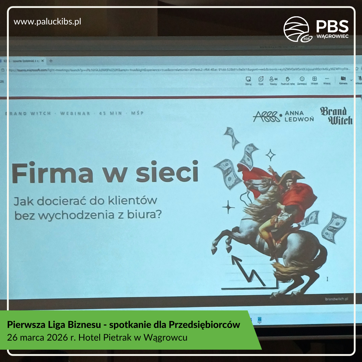 Prezentacja na spotkaniu Pierwsza Liga Biznesu