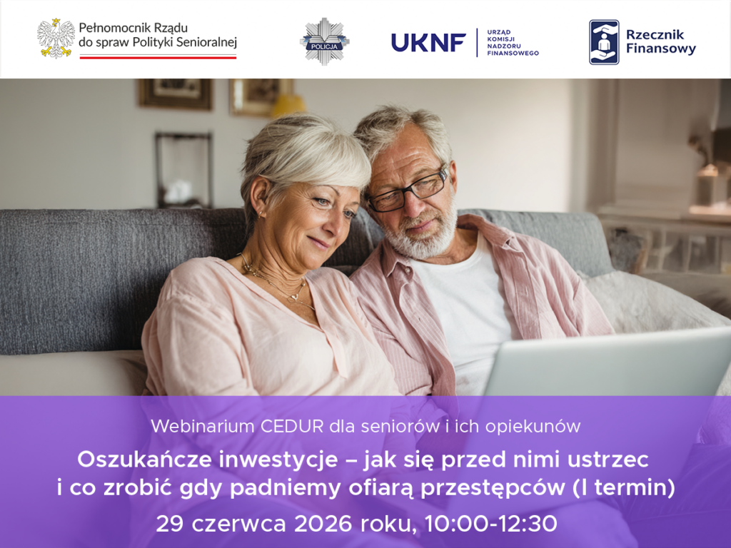 CEDUR- webinarium dla Seniorów