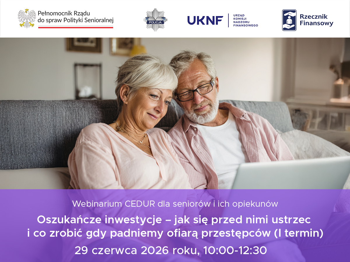 CEDUR- webinarium dla Seniorów