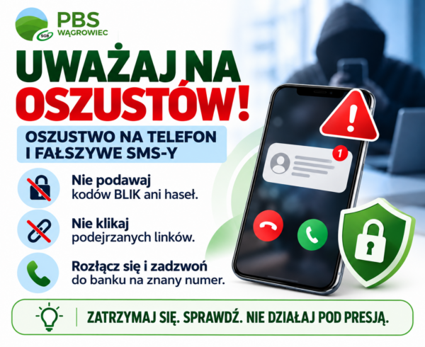 UWAGA NA NOWY SCHEMAT OSZUSTWA – AUTOMATYCZNY TELEFON I FAŁSZYWY SMS!