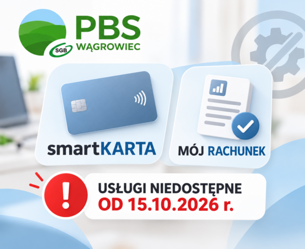 smartKARTA i MÓJ RACHUNEK – usługi niedostępne